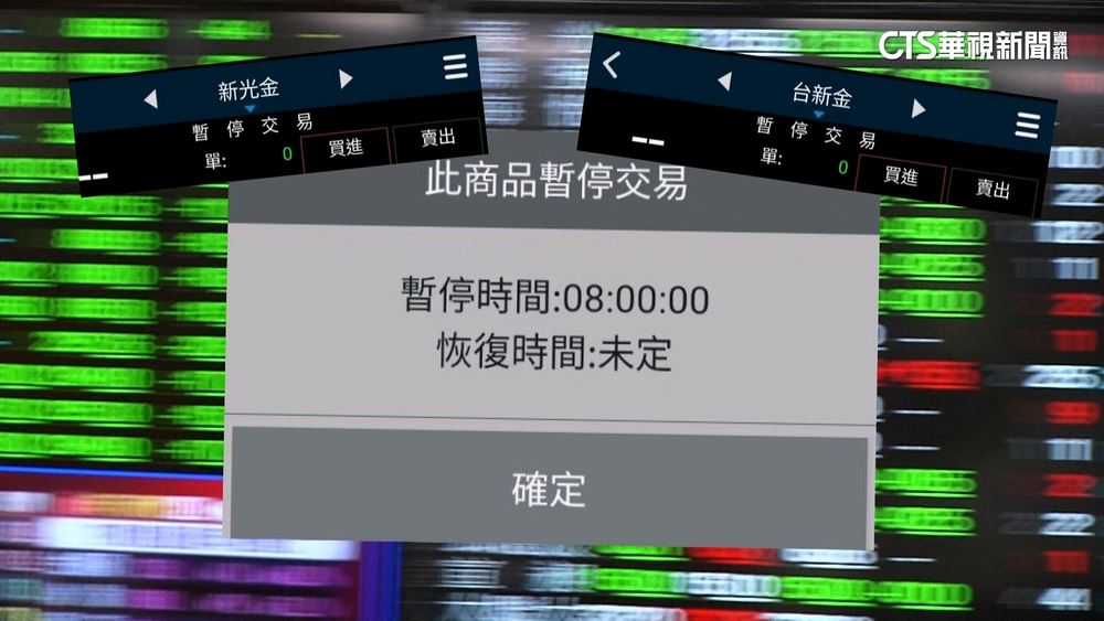 新新金併購有譜? 證交所:今台新金.新光金停止交易