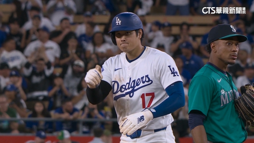 大谷跑出第39盜！　道奇發威5局灌8分橫掃水手