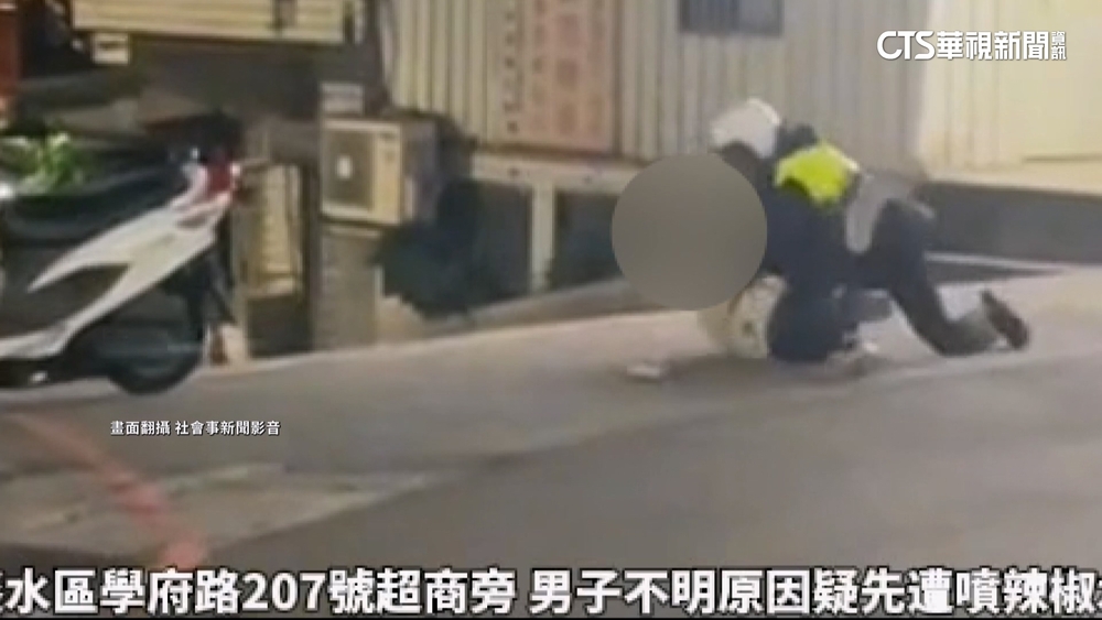 男尾隨女大生騷擾　拒檢襲警遭大外割壓制逮人