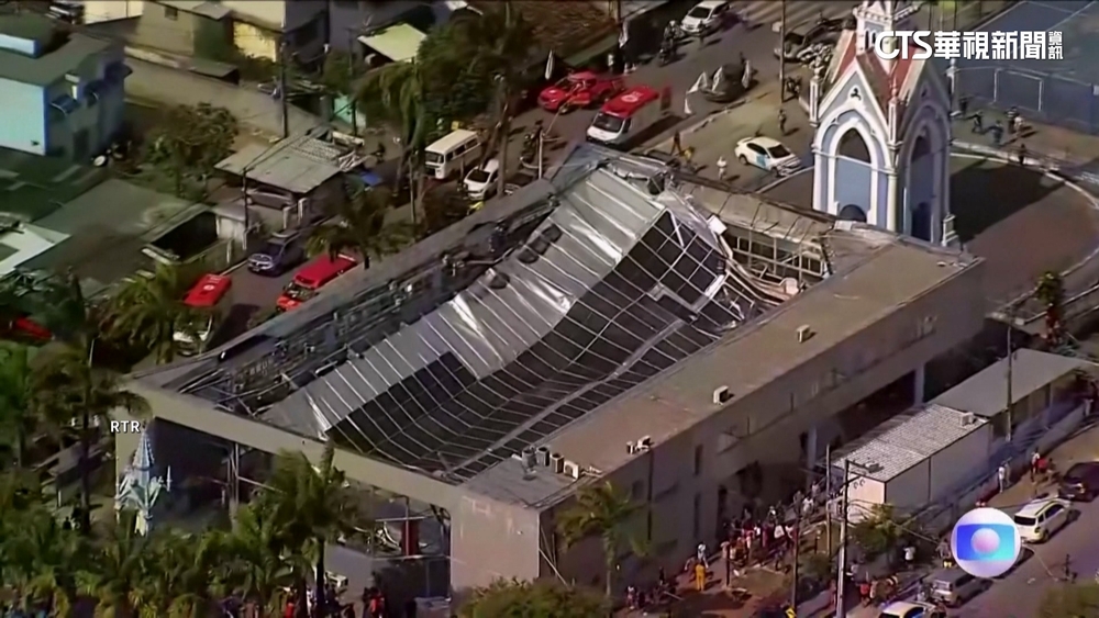 巴西東北部教堂屋頂倒塌　釀2死20傷意外