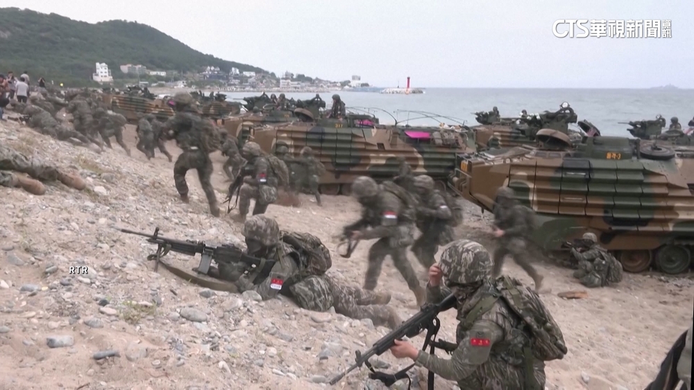 美韓「雙龍演習」重頭戲登場！　兩棲登陸嚇阻北韓