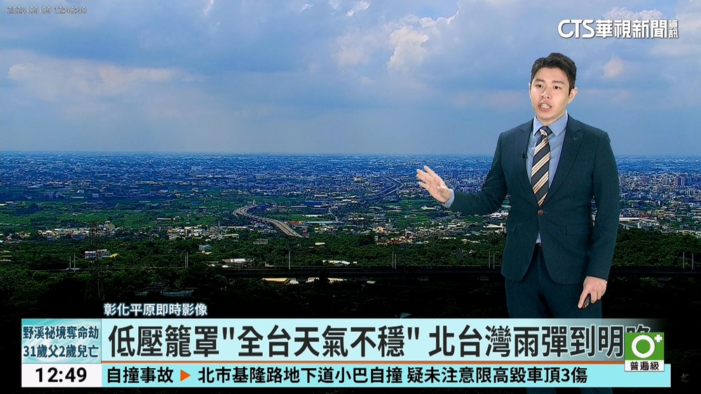 低壓籠罩"全台天氣不穩" 北台灣雨彈到明晚