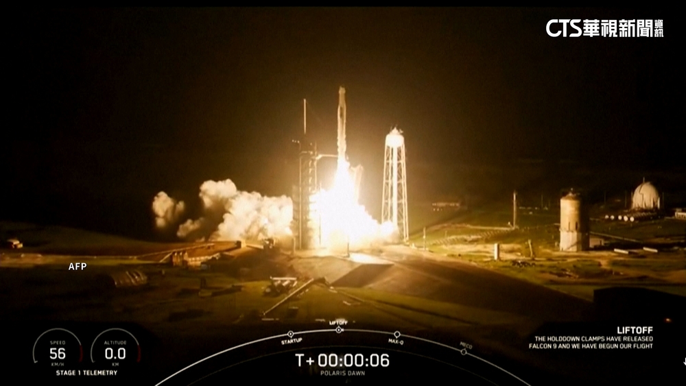SpaceX發射成功　將執行首次民間太空漫步任務！
