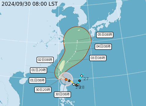 中颱「山陀兒」逼近強颱！　對台影響將持續到週四上半天