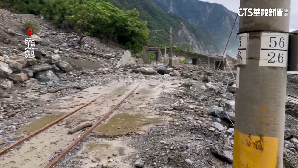 山陀兒逼近！　花蓮鐵路中斷　遊客已困花蓮兩天
