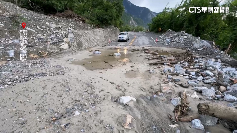 蘇花公路匯德隧道.和仁-崇德斷　嚴重土石流封路