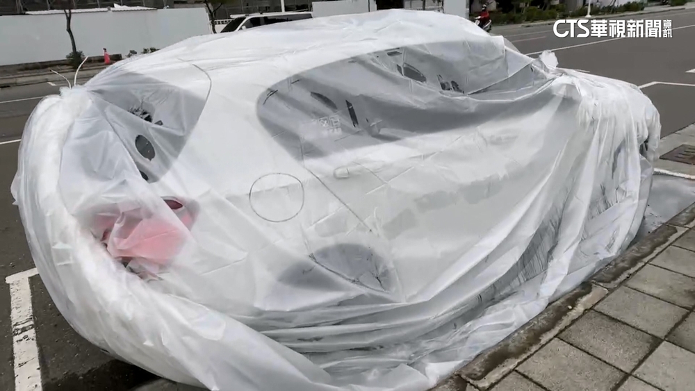 「塑膠袋包車」防泡水　網友：樹枝劃破變「湯包」