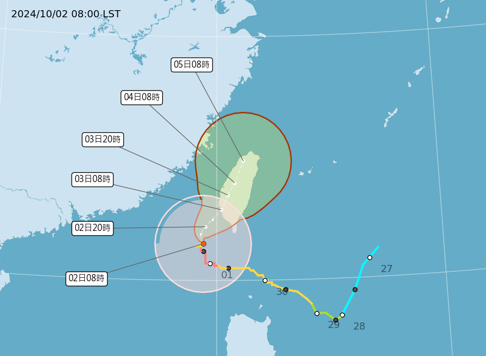 山陀兒逼近！今愈晚南部風雨愈大 明全台警戒