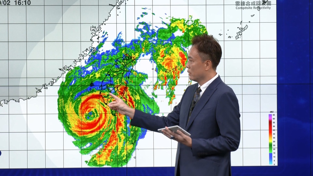 山陀兒慢速北上 估最快今深夜登陸　氣象署：登陸後強度會迅速減弱