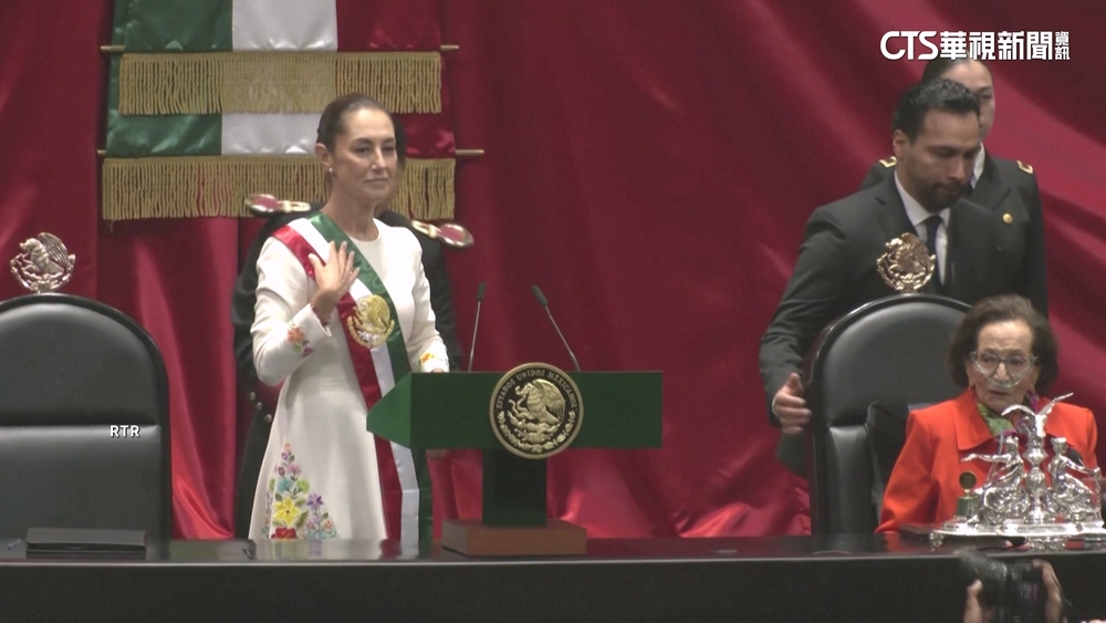 墨西哥首位女總統上任　薛恩鮑姆宣誓就職