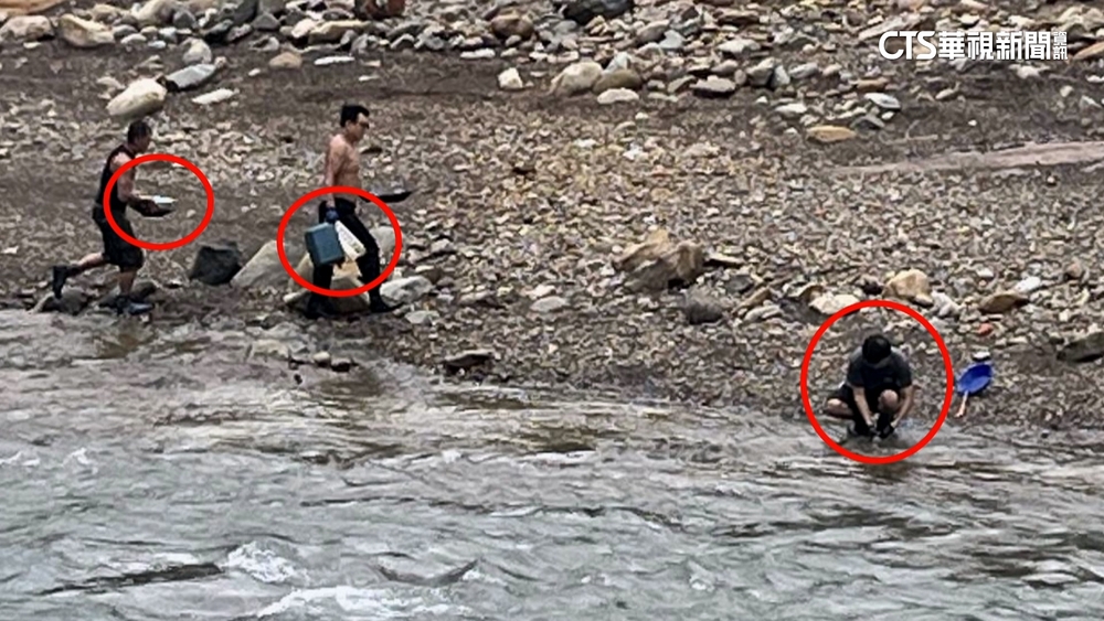 要錢不要命？　颱風天3男瑞芳河床「淘金」遭勸離
