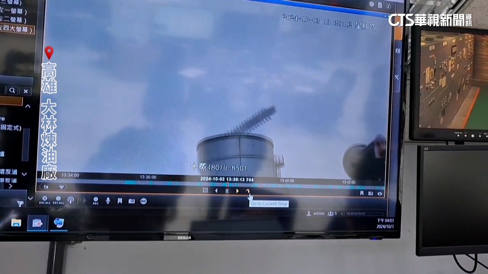不敵17級強風！　中油大林廠燃燒塔遭吹倒急檢修