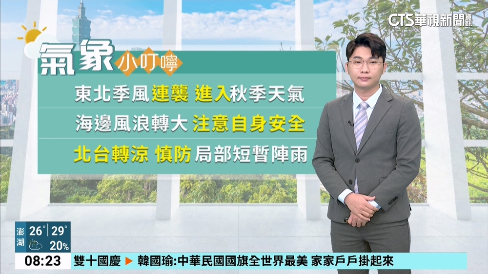 南部.中部以北近山區　午後局部短暫雷陣雨