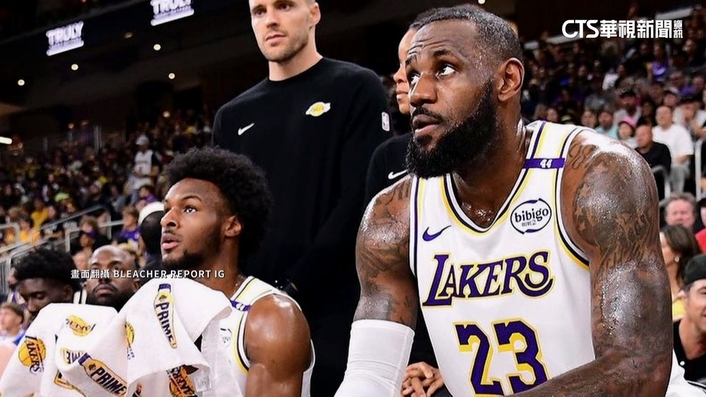 LeBron美夢成真! 與兒Bronny首度NBA同台
