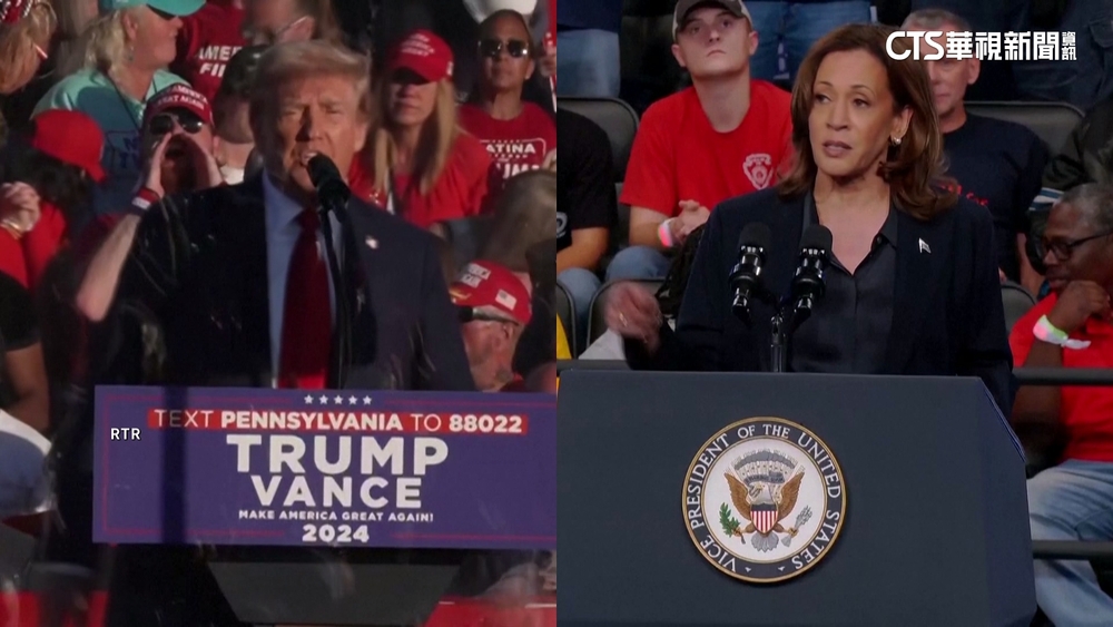 美選倒數30天　川普.賀錦麗民調拉鋸戰「僅差2%」