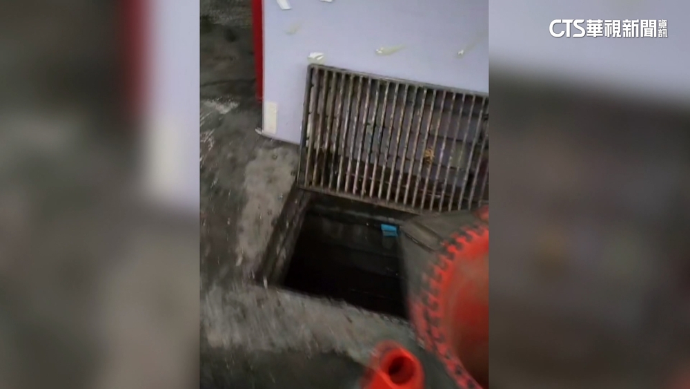 危險！基隆愛一路.仁二路　逾20面水溝蓋被掀開