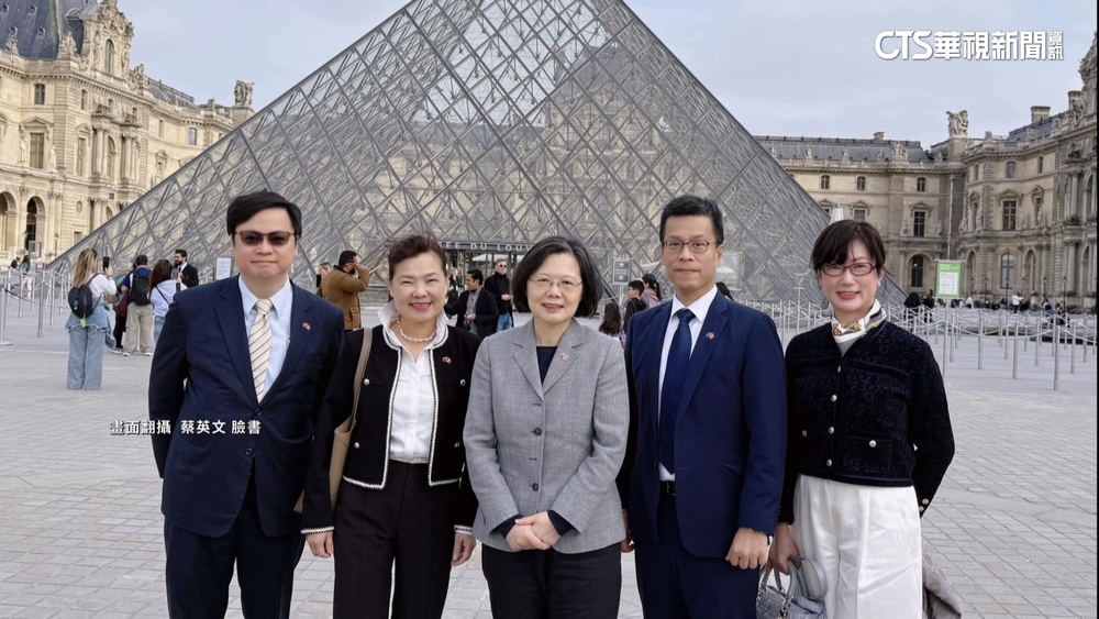 訪歐抵達巴黎　蔡英文：續深化與法國夥伴關係
