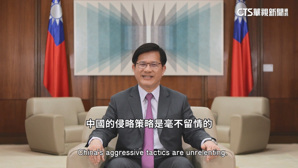 向華府智庫演說　林佳龍：中共「三戰」加大對台攻勢