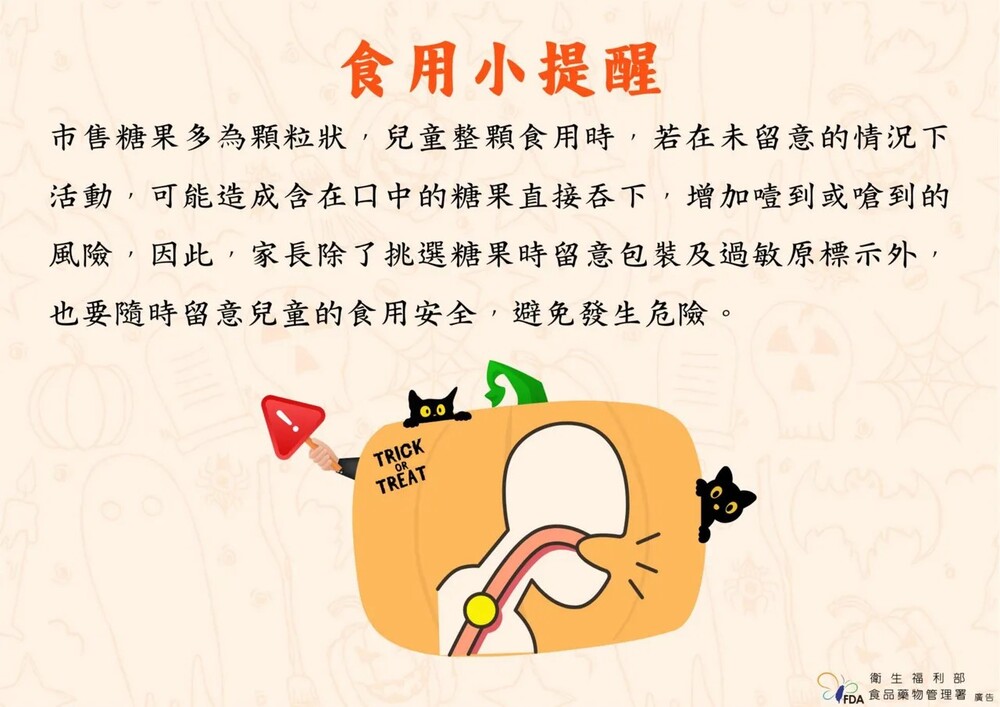 食用小提醒。圖／食藥署提供