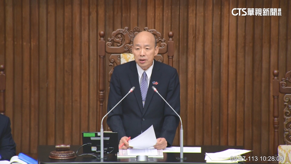 重擊韓國瑜！　官員請假缺席　立院「約束」恐違憲