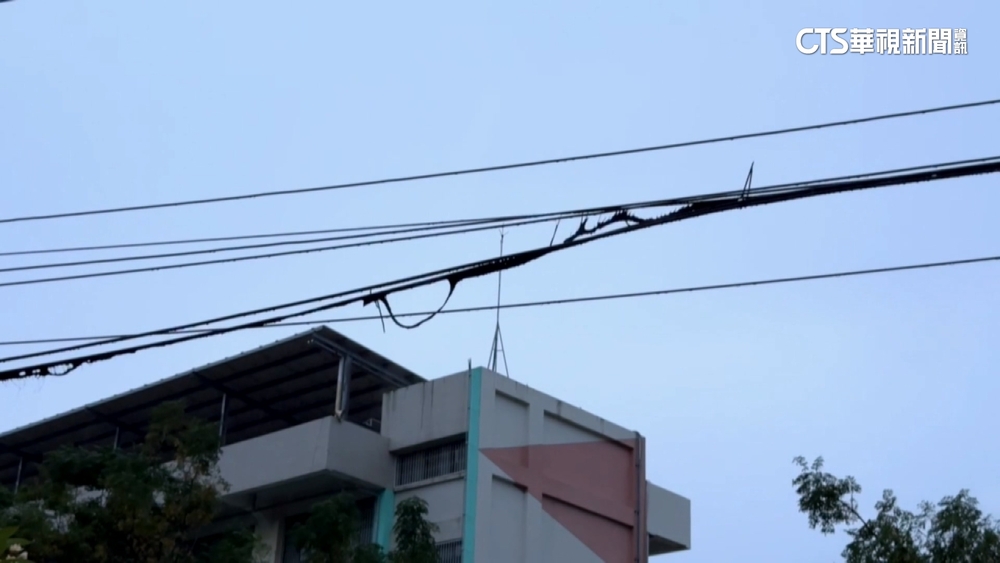 台南學甲颳十級強陣風！ 吹斷電線逾300戶停電
