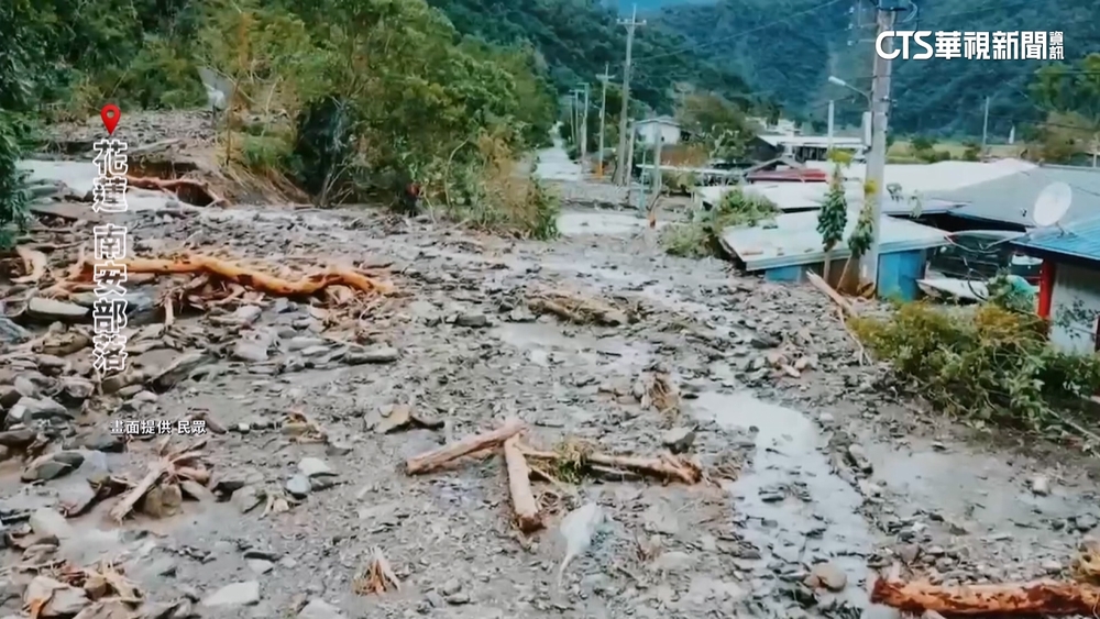 花蓮卓溪土石流肆虐　住戶嘆「僅能帶毛小孩逃命」