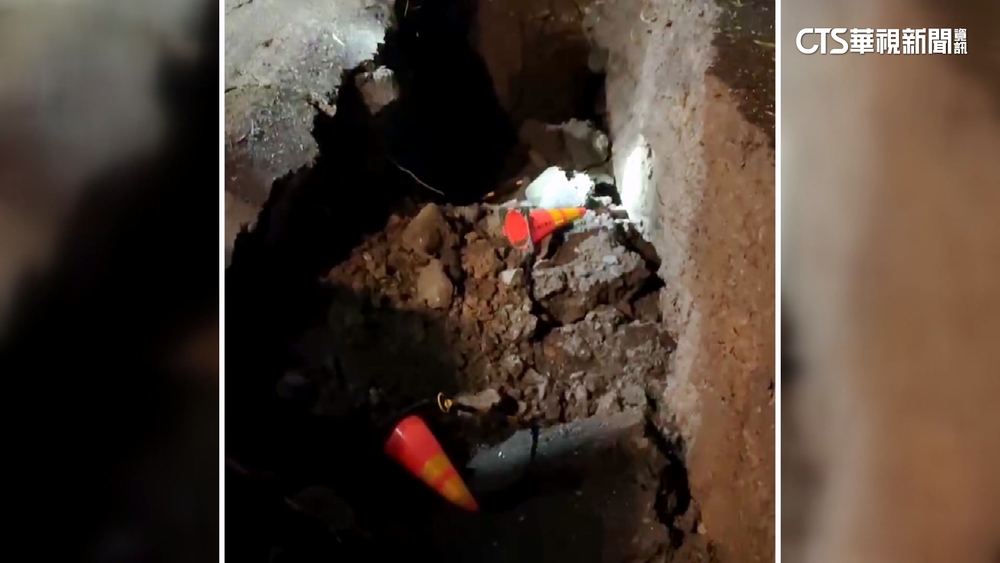 台中中橫便道樹倒電桿斷　台電上山搶修