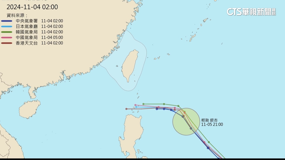 颱風銀杏今凌晨生成　估2路徑將對台影響異