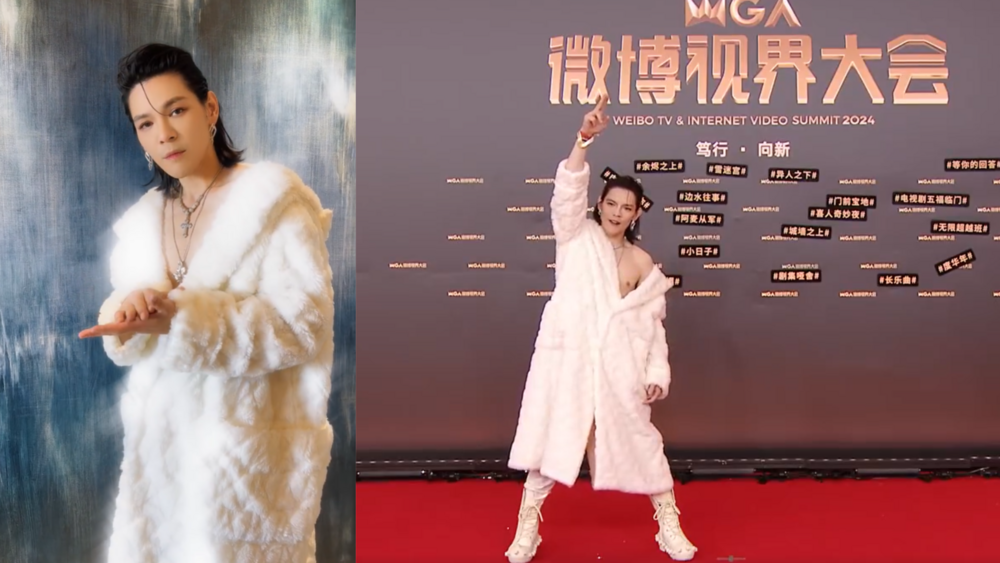 向佐紅毯「走光」登微博熱搜　中網友狂喊「救命」：郭碧婷怎忍的