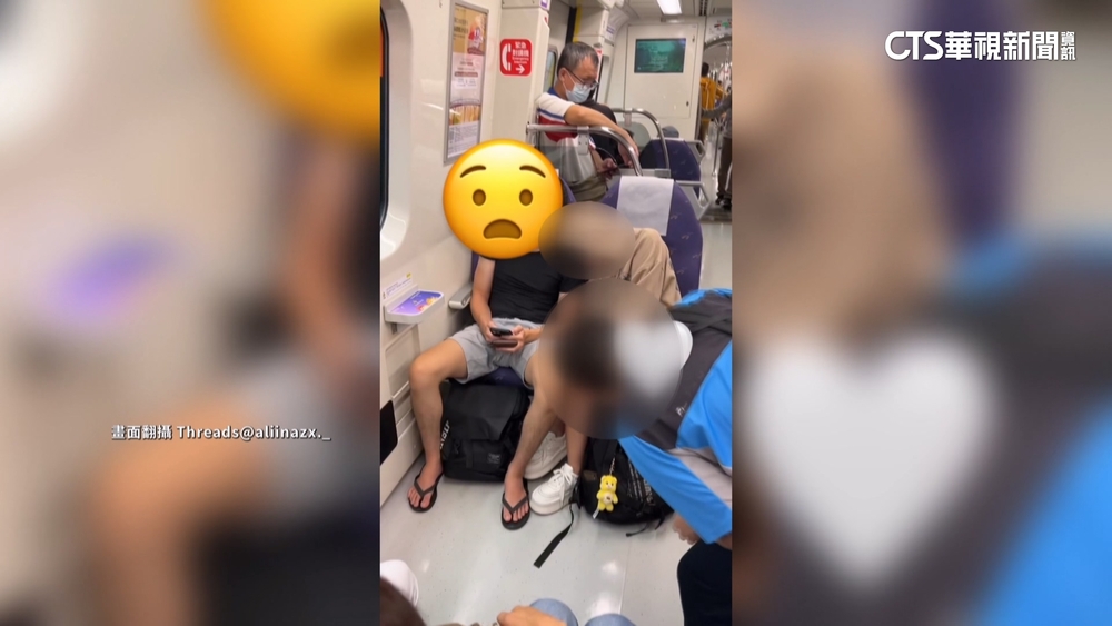 扯！男機捷上「彎腰狂看」女裙底　民眾拍po網引熱議