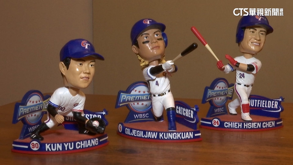 台灣隊預賽表現驚豔！　業者製作搖頭公仔3球員都開轟