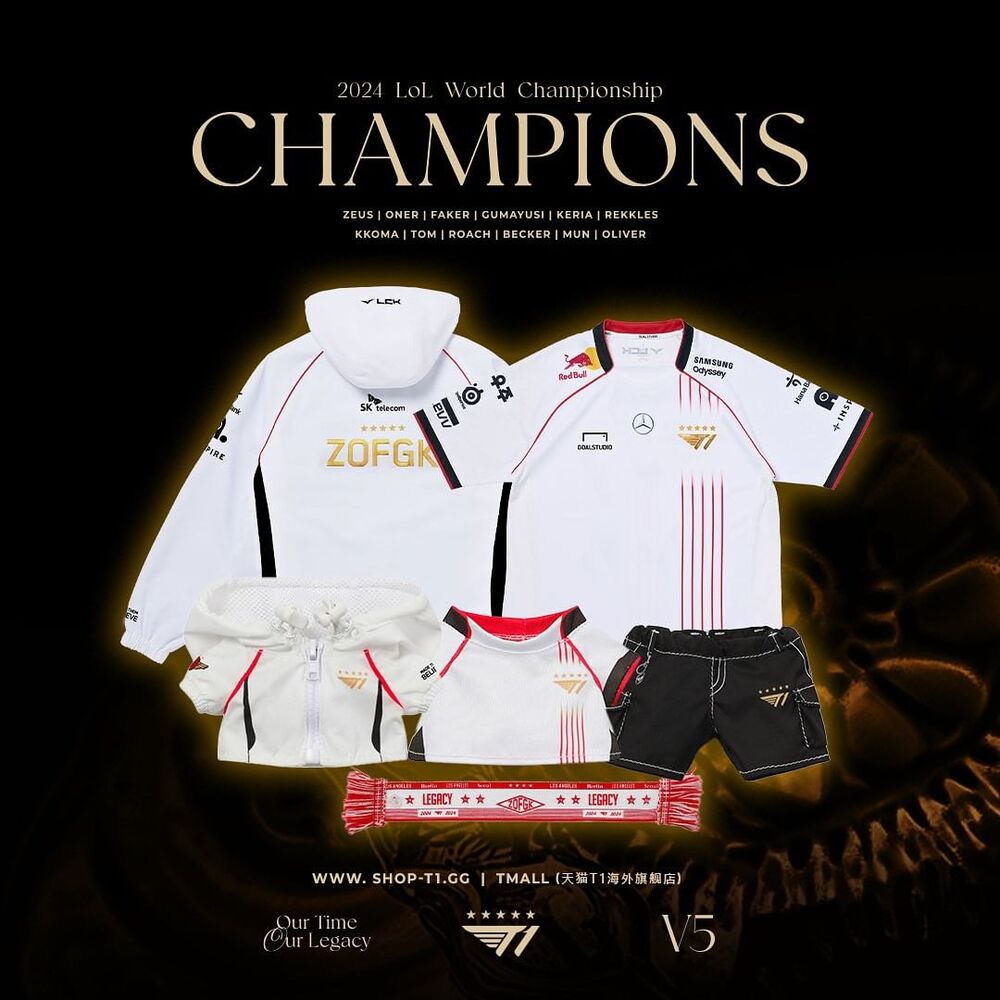 遭洗版狂問「5星周邊」處理　T1 Shop：「ZOFGK」標誌不改、開放退款