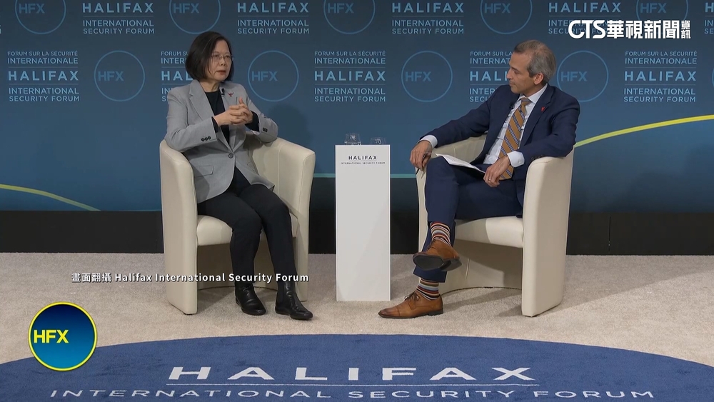 蔡英文加國演說：支援烏克蘭即遏阻中國威脅