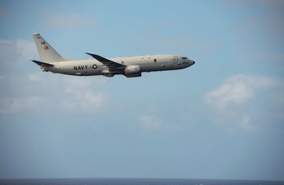 美軍P-8A海神式巡邏機今飛越台海　中國解放軍：誤導國際認知