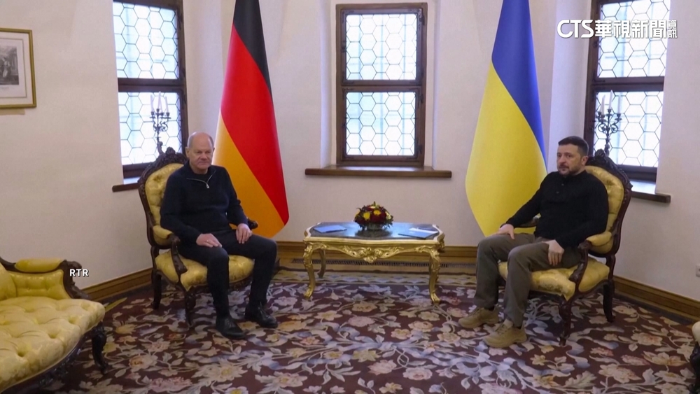 德總理蕭茲突訪烏克蘭　供6.5億歐元新軍援