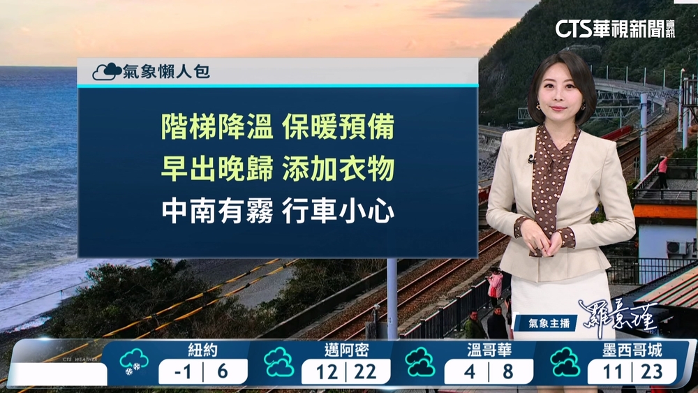 東北季風影響北東濕涼　東北部山區局部大雨