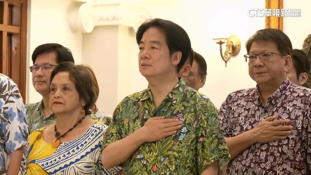 賴清德過境突破　踏進關島總督官邸.議會.台總統第一人