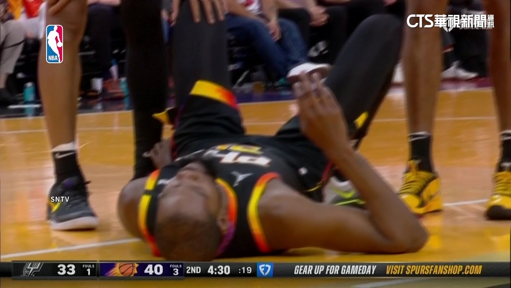 杜蘭特剛回歸4場　對上馬刺快攻又傷腳踝