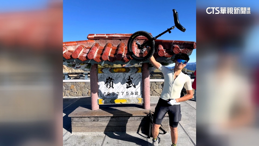 獨輪車埔里出發衝武嶺！　台中男僅花29hrs獲近萬人按讚