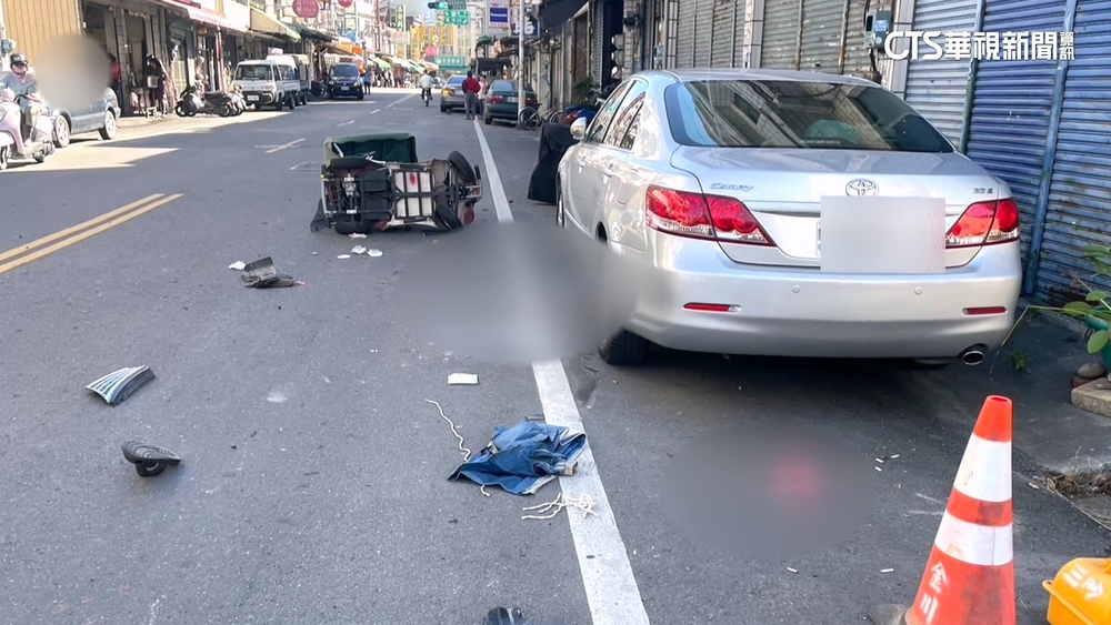 屏東高樹轎車連環撞肇逃　8旬翁騎代步車傷重不治