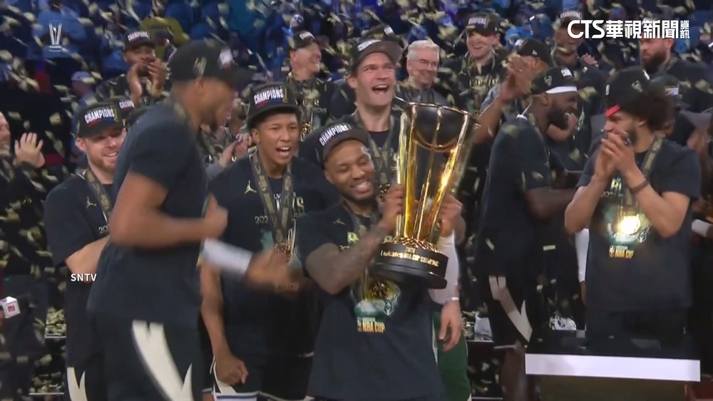 NBA盃「字母哥」大三元助威　公鹿NBA盃全勝奪冠