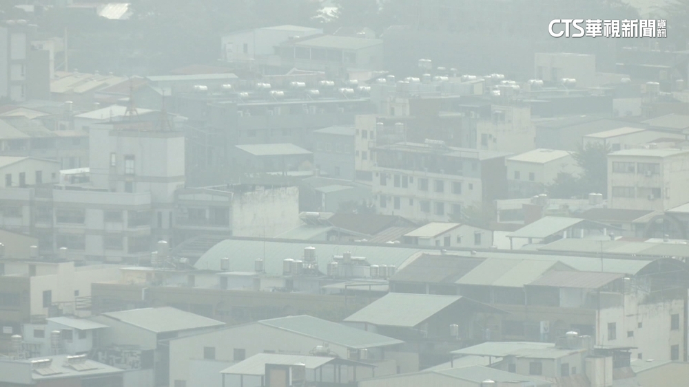 中國霾害污染物來襲！　中部「海線」週末「橘色」等級