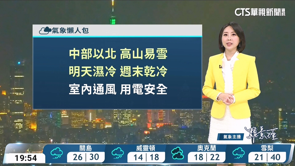 強烈大陸冷氣團及南方雲系　各地轉冷又轉溼