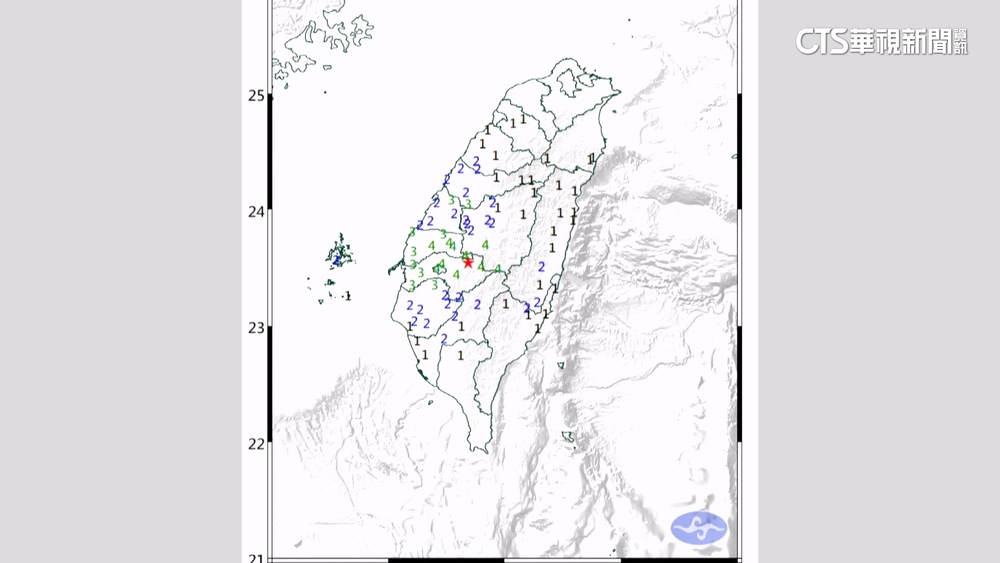 嘉義梅山今凌晨5.1地震　6縣市發國家級警報