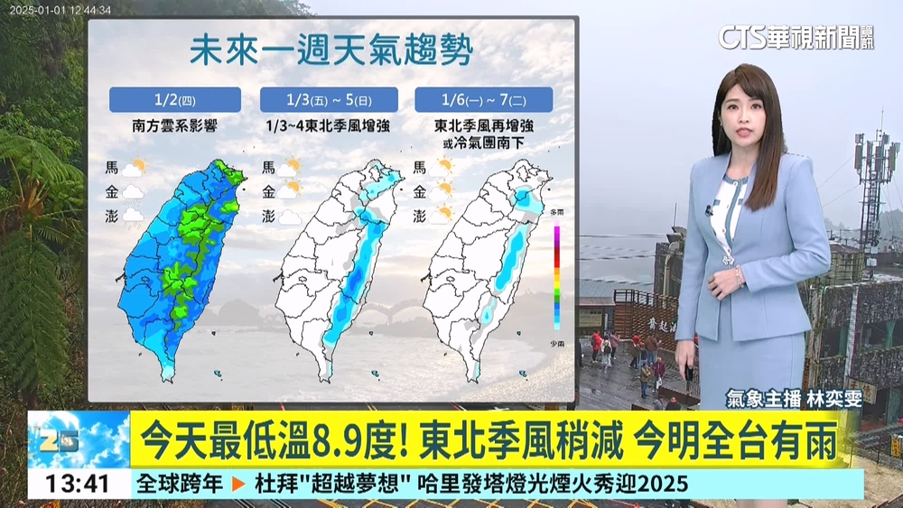 南方雲系北移　各地降雨漸增