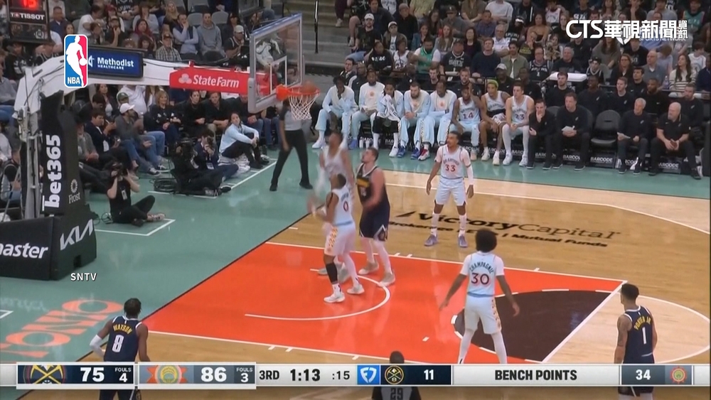 NBA頂級中鋒對決　Jokic砍46分「準」大三元「拔」馬刺