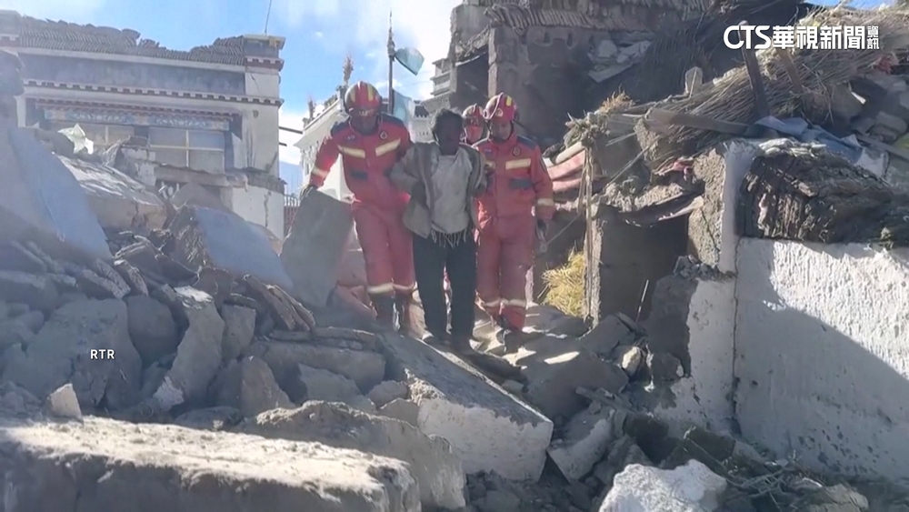 西藏6.8強震死傷超過300人　災區應變等級升至最高