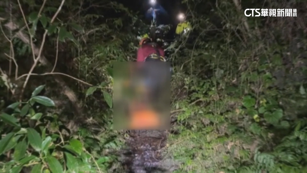 情侶帶2狗摔東眼山山坡密林　消防員架繩索救援