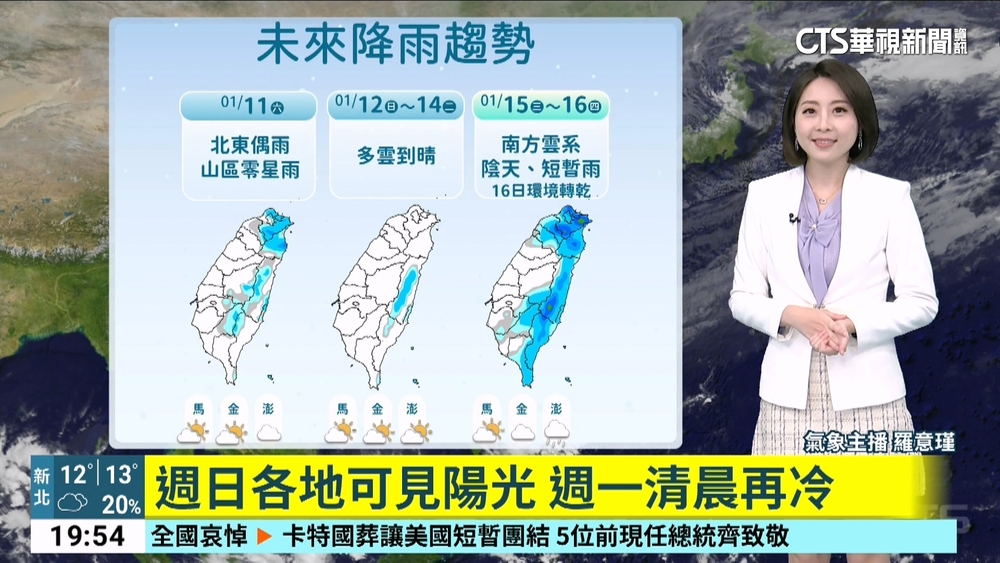 強烈大陸冷氣團影響　天氣寒冷注意保暖