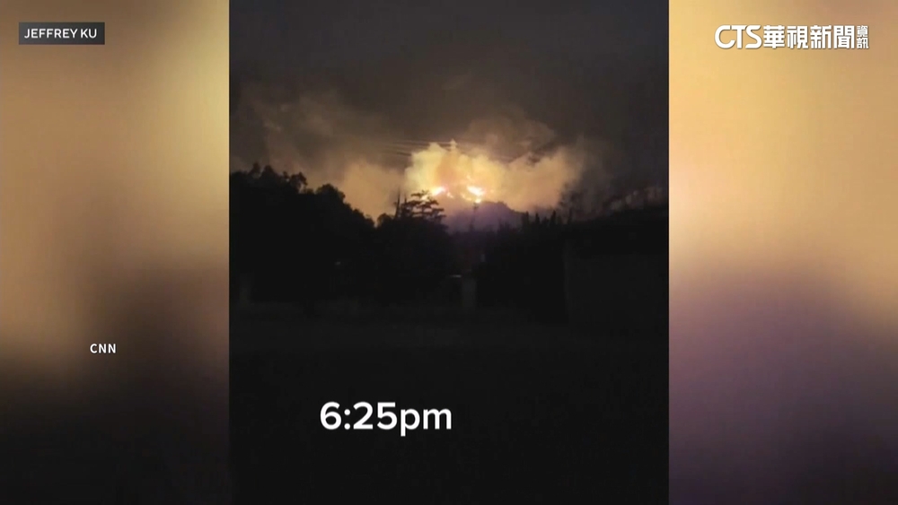 驚險34分鐘！　眼見「伊頓野火」逼近　夫婦急開車逃離